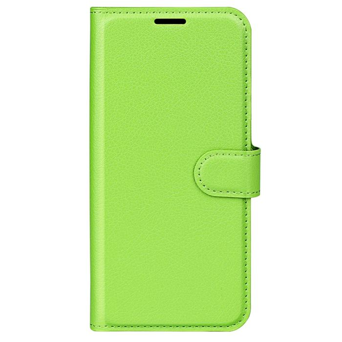 Bild 5, Xiaomi 14 Fodral Litchi Läder Grön