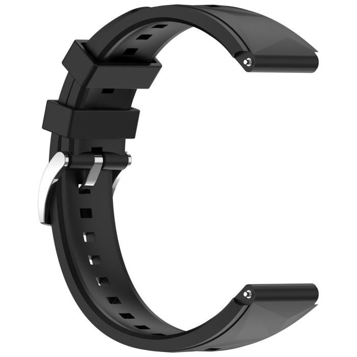 Bild 4, Huawei Watch GT 6/5/4 41 mm/5 Pro 42 mm Armband Silikon Svart