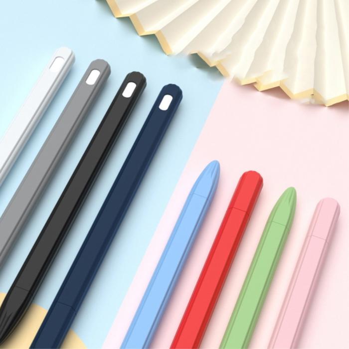 Bild 4, Apple Pen 2 / Pro Skal Liquid Silikon Anti-Slip Röd