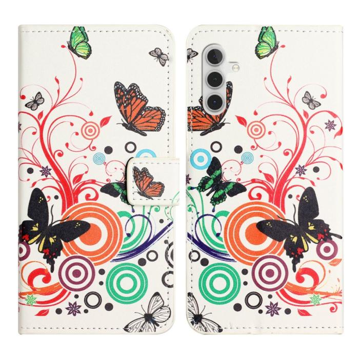 Bild 1, Samsung Galaxy A35 5G Fodral Med Tryck Fjärilar