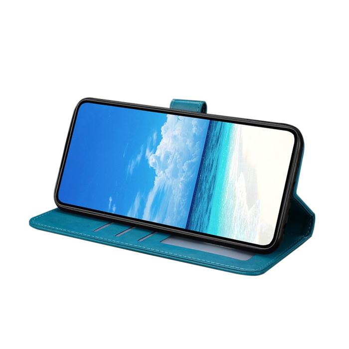 Bild 2, Samsung Galaxy A37 5G Fodral Med Fjäril Tryck Blå