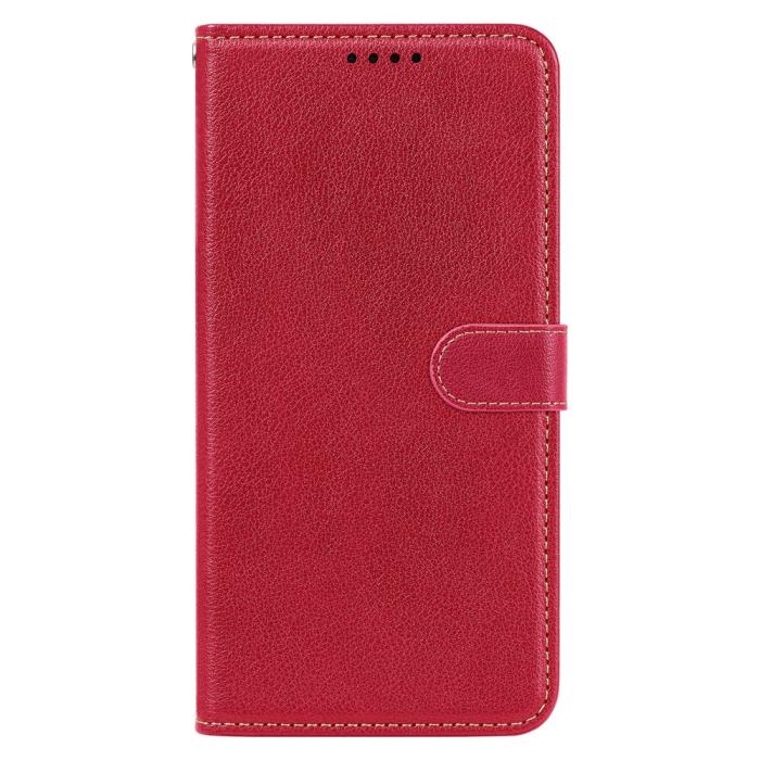 Bild 5, Samsung Galaxy A27 Plånboksfodral Läder Röd