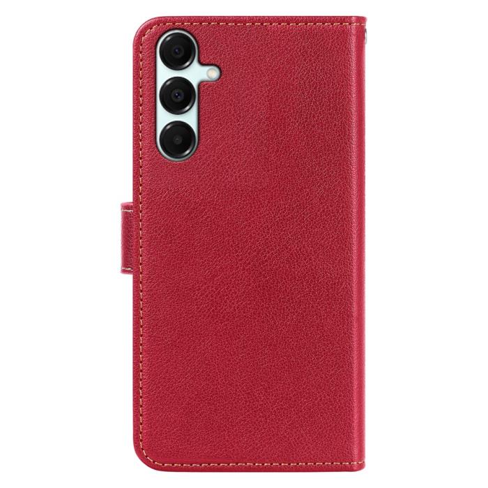 Bild 6, Samsung Galaxy A27 Plånboksfodral Läder Röd