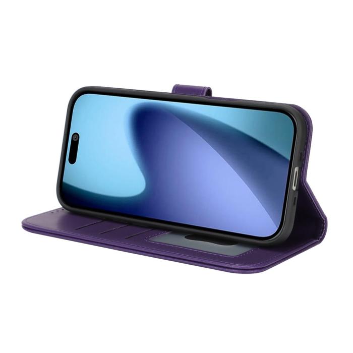 Bild 4, iPhone Air Fodral Läder Lila