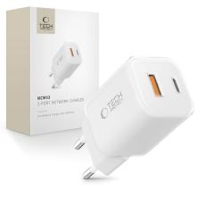 Tech-Protect 33W V&auml;ggladdare PD QC USB-C / USB-A Vit