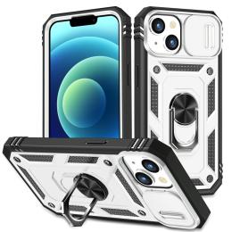 iPhone 15 Skal CamShield Armor Ring Vit