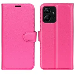 Xiaomi Redmi Note 12 4G Fodral Litchi Läder Rosa