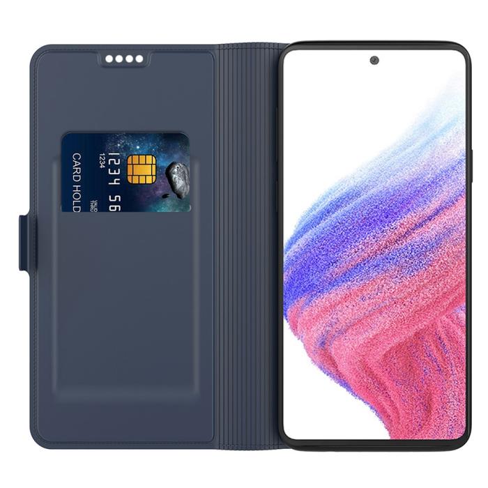 Bild 2, Samsung Galaxy A25 5G Fodral Slim Läder Blå