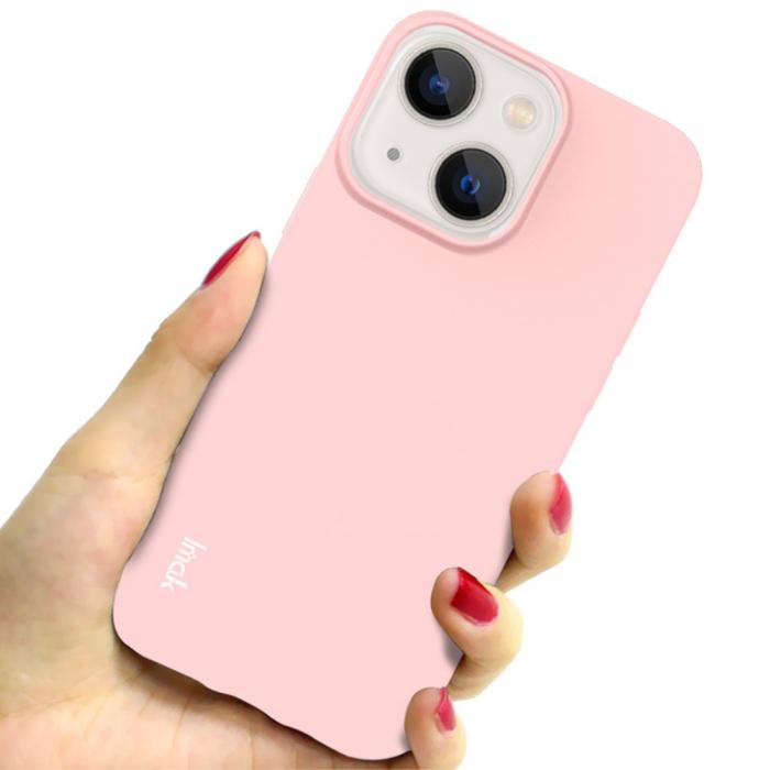 Bild 4, IMAK iPhone 13 Mini Skal Skin Touch TPU Ljus Rosa