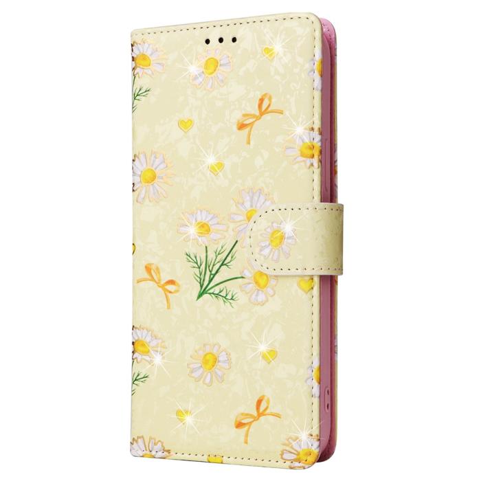 Bild 6, iPhone 16 Pro Fodral RFID Läder Yellow Daisy