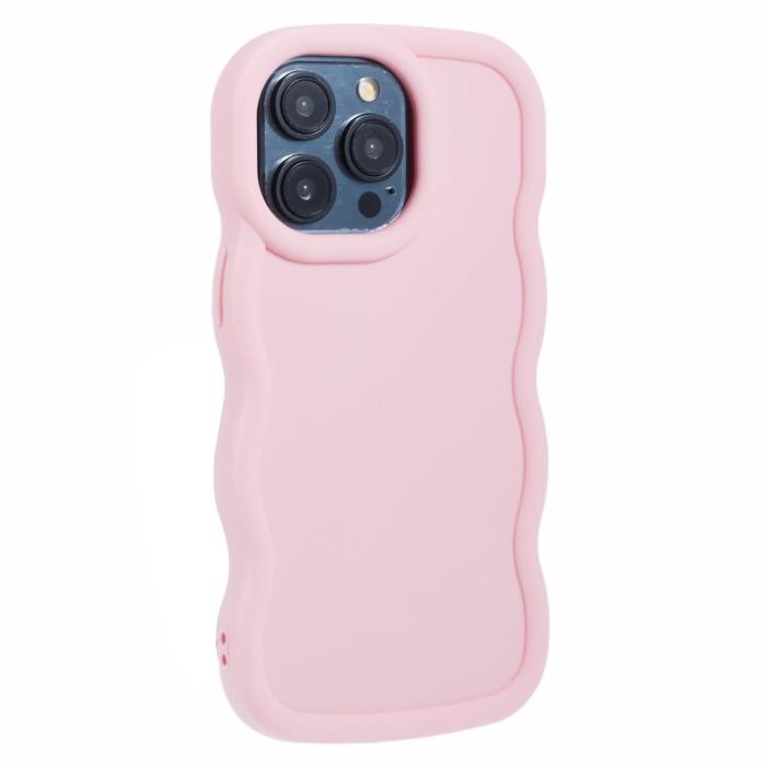 Bild 3, iPhone 14 Pro Mobilskal Wavy Ljus Rosa