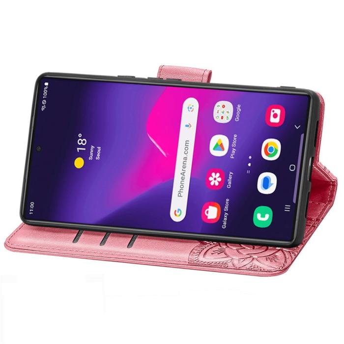 Bild 3, Samsung Galaxy S24 Ultra Fodral Big Butterfly Rosa