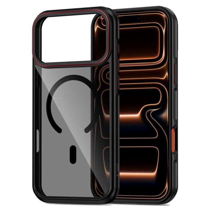Bild 2, Tech-Protect iPhone 17 Pro Skal MagSafe MagHybrid Svart/Röd