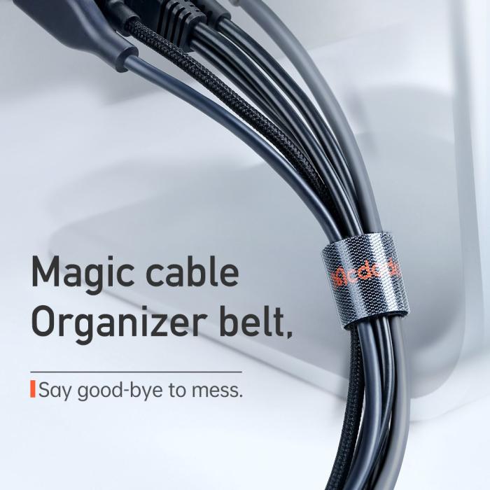 Bild 4, Mcdodo 300 cm Kardborrband/Kabelorganiserare Svart