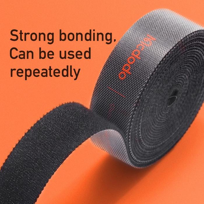 Bild 6, Mcdodo 300 cm Kardborrband/Kabelorganiserare Svart