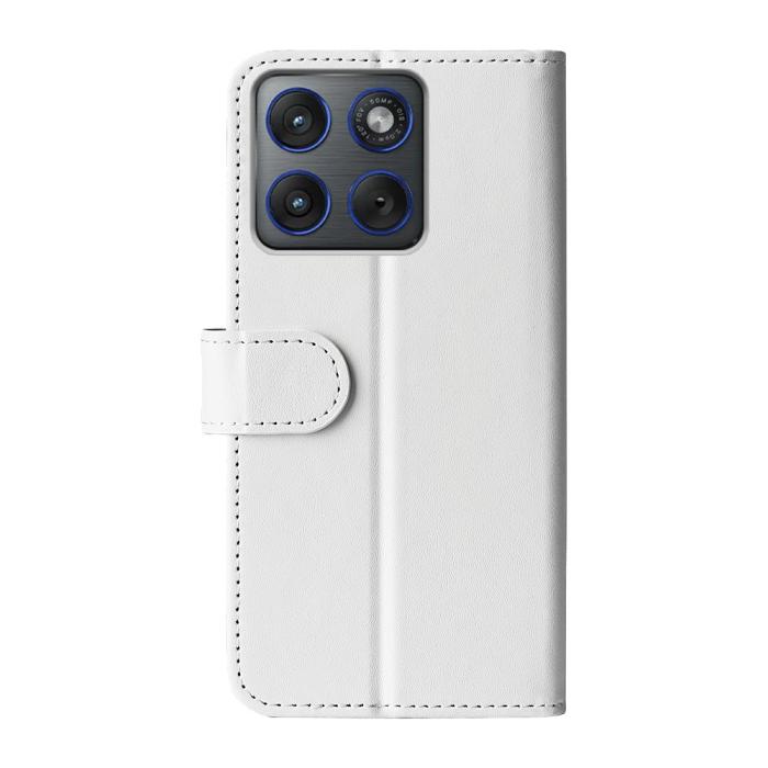 Bild 6, Motorola Edge 70 Fodral Crazy Horse Läder Vit