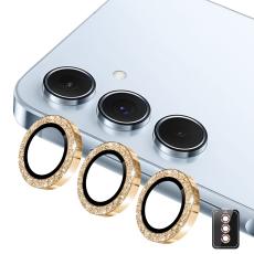 ENKAY Samsung Galaxy S26 Linsskydd Glitter Guld