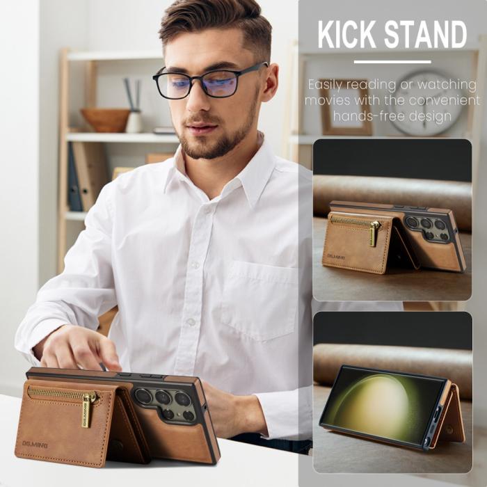 Bild 5, DG.MING Galaxy S24 Skal 2in1 Magnetisk Avtagbart RFID Kortfack