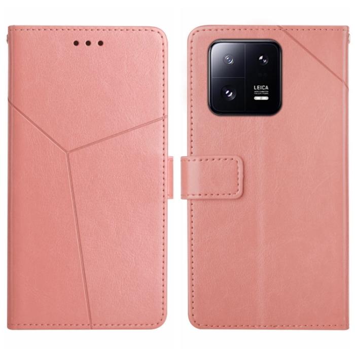 Bild 1, Xiaomi 13 5G Fodral Y-Design Läder Roséguld