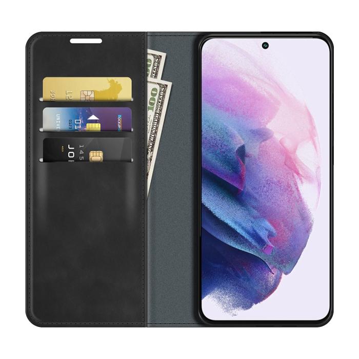 Bild 4, Samsung Galaxy S22 Plus Fodral Flip Silkeslent Svart