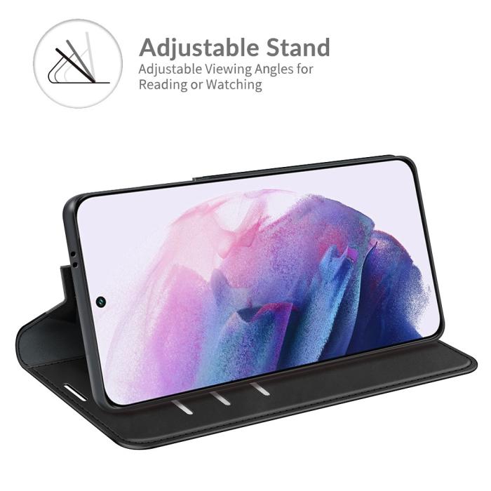 Bild 5, Samsung Galaxy S22 Plus Fodral Flip Silkeslent Svart