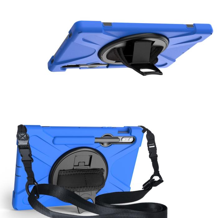 Bild 2, Galaxy Tab S8 / Tab S7 Skal 360° Hybrid Kickstand Med Strap