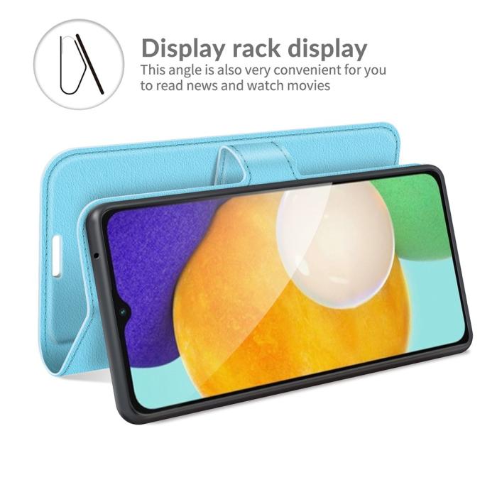 Bild 6, Samsung Galaxy A04s / A13 5G Fodral Litchi Läder L