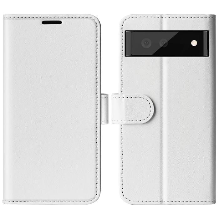 Bild 1, Google Pixel 7 Pro Fodral Crazy Horse Läder Vit