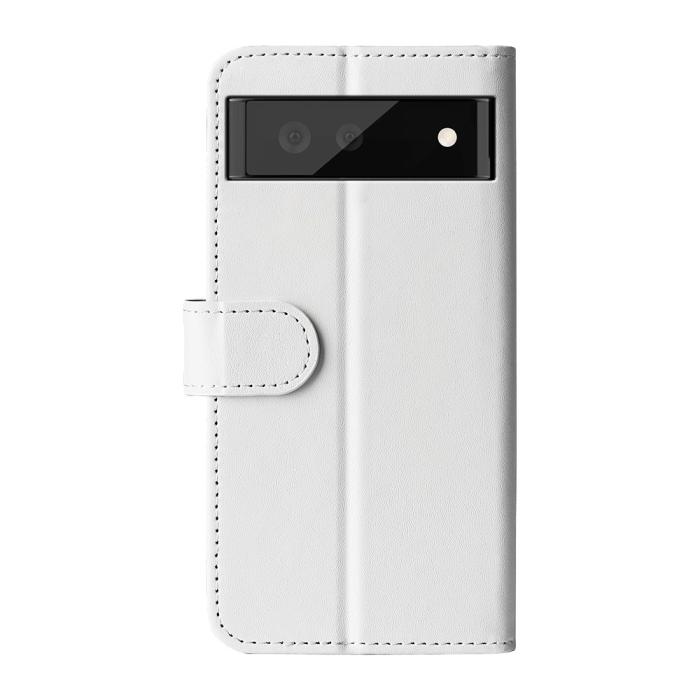 Bild 3, Google Pixel 7 Pro Fodral Crazy Horse Läder Vit