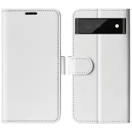 Google Pixel 7 Pro Fodral Crazy Horse Läder Vit
