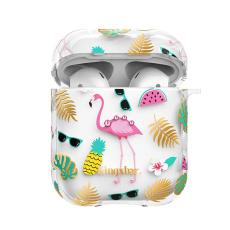 AirPods - KINGXBAR Swarovski Dekor Skal - Flamingo
