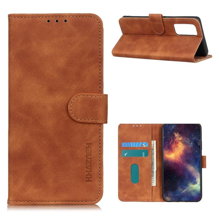Bild 1, OnePlus 9 - KHAZNEH Retro Läder Fodral - Brun