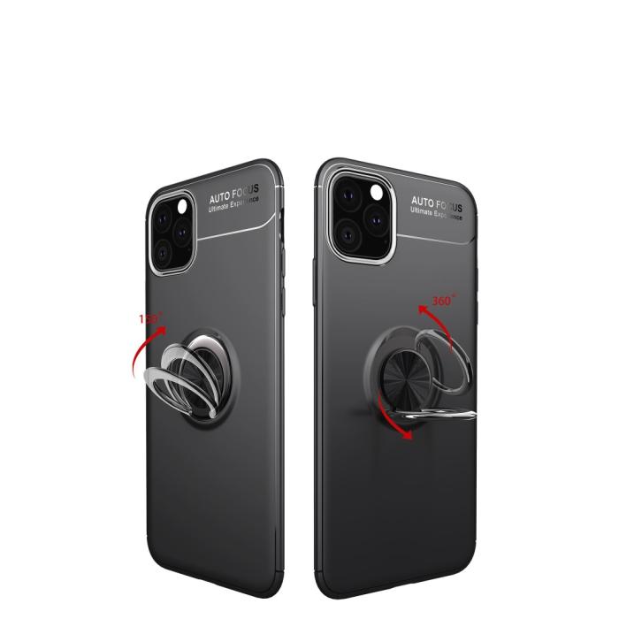 Bild 5, iPhone 11 Pro - Ring Skal - Funkar med magnethållare - Svart