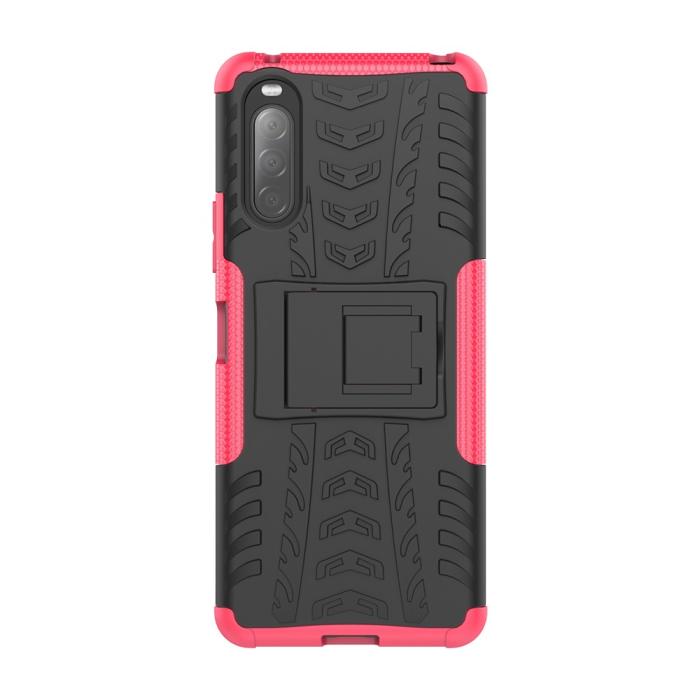 Bild 4, Sony Xperia 10 II - Ultimata Stöttåliga Skalet med Stöd - Rosa