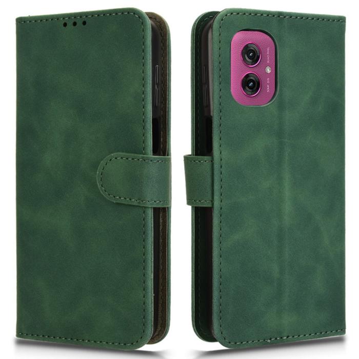 Bild 1, Motorola Moto G55 5G Fodral Läder Grön
