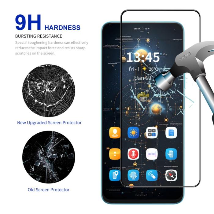 Bild 3, ENKAY Redmi Note 14 5G/4G 2-PACK Skärmskydd Heltäckande
