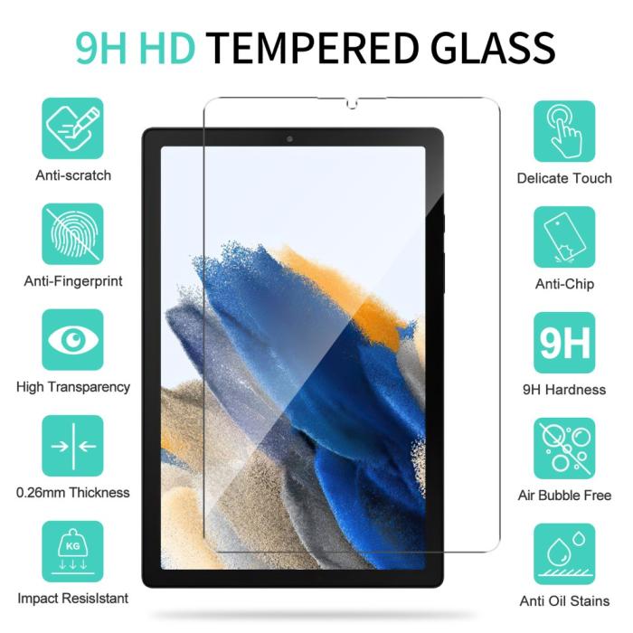 Bild 3, Samsung Galaxy Tab A9 Skärmskydd Härdat Glas