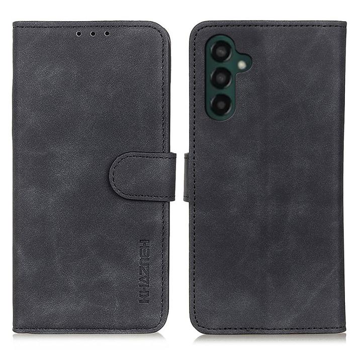 Bild 1, KHAZNEH Galaxy A35 5G Fodral Retro Läder Svart