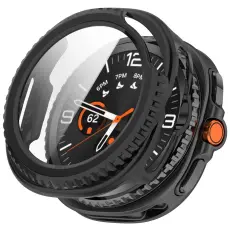 Samsung Galaxy Watch 8 46 mm Skal Med Sk&auml;rmskydd Svart