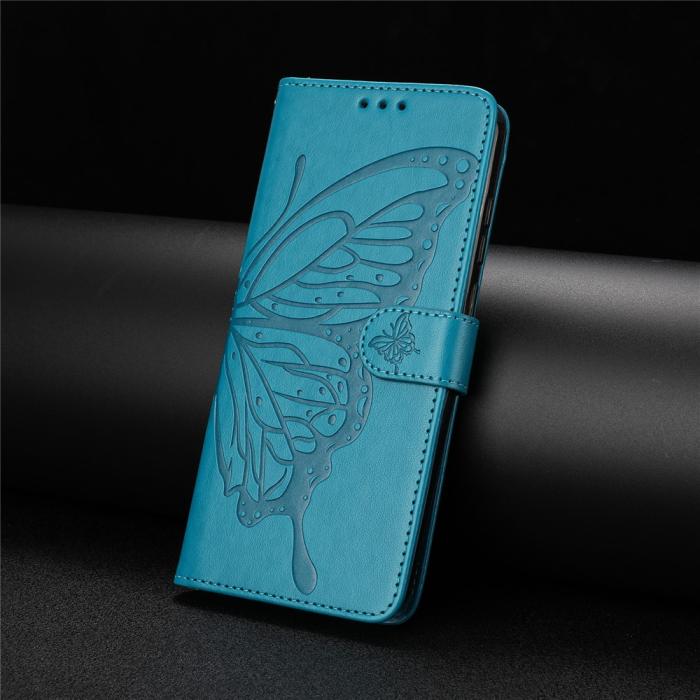 Bild 6, Samsung Galaxy A37 5G Fodral Med Fjäril Tryck Blå