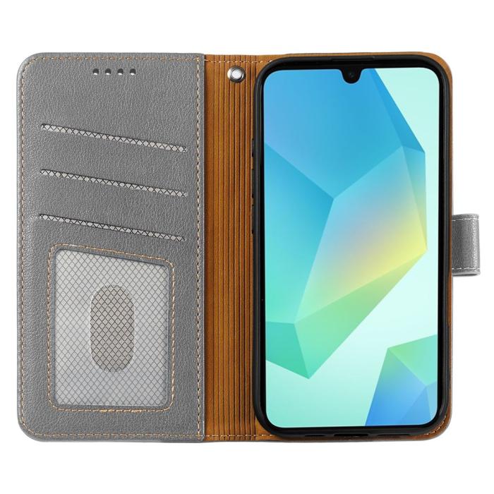 Bild 2, Samsung Galaxy A27 Plånboksfodral Läder Grå
