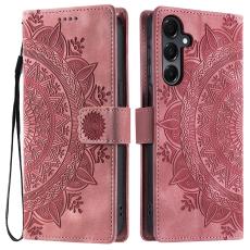 Samsung Galaxy A16 / A26 5G Fodral Mandala L&auml;der Ros&eacute;guld
