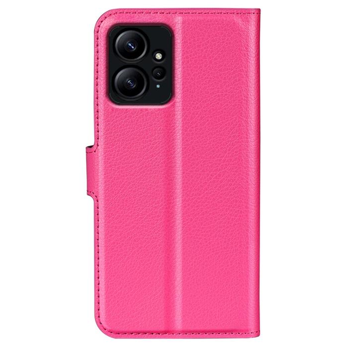 Bild 6, Xiaomi Redmi Note 12 4G Fodral Litchi Läder Rosa