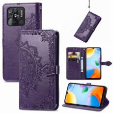 Xiaomi Redmi 10C Fodral Mandala Läder Lila