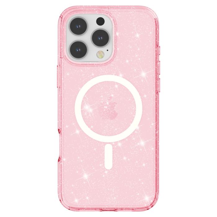 Bild 2, iPhone 16 Pro Skal MagSafe Glitter Rosa