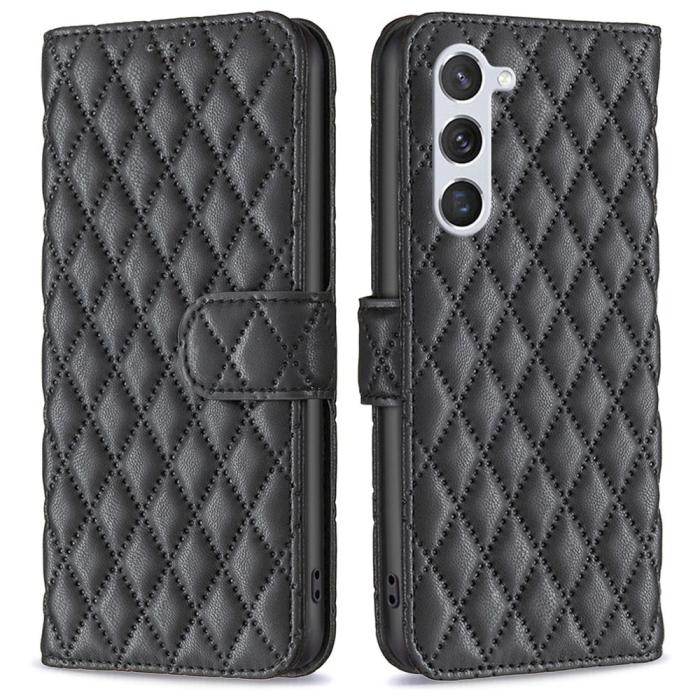 Bild 1, Samsung Galaxy S23 Fodral Diamond Textur Svart