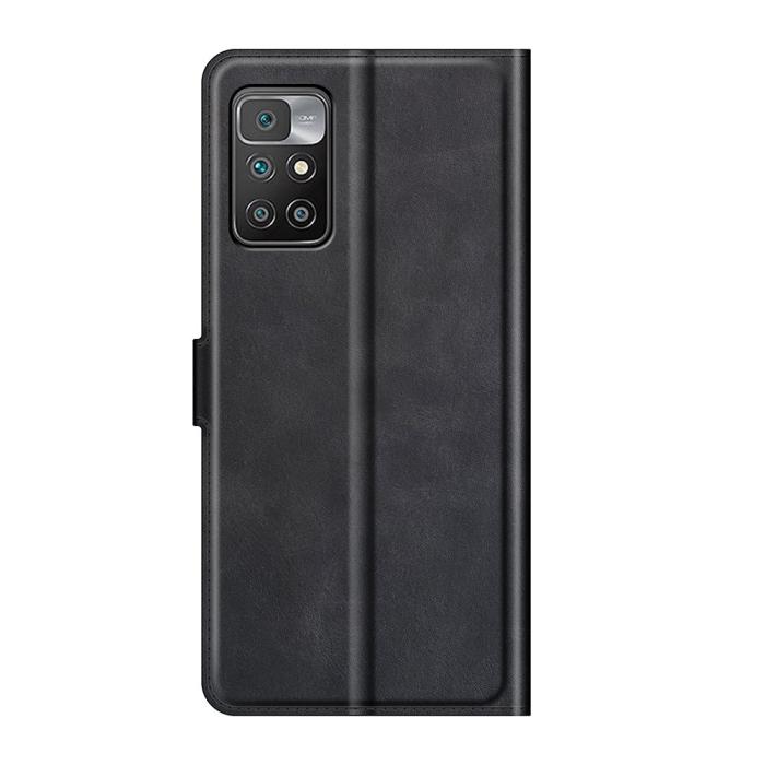 Bild 3, Xiaomi Redmi 10 Fodral Solid Läder Svart