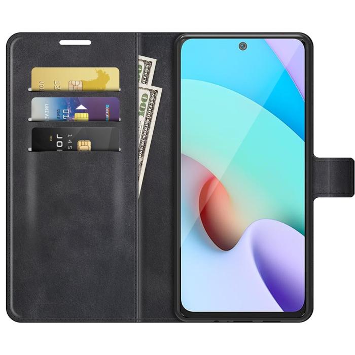 Bild 4, Xiaomi Redmi 10 Fodral Solid Läder Svart