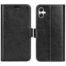 Samsung Galaxy A07 Fodral Crazy Horse L&auml;der Svart