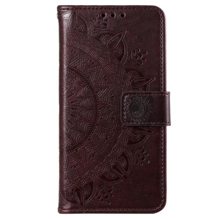 Bild 5, Sony Xperia 10 VI Mandala Läder Fodral Brun